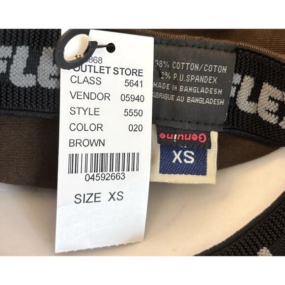 VOLCOM hat flexfit fitted brown Distressed Baseball cap Size Xsmall - Picture 14 of 16